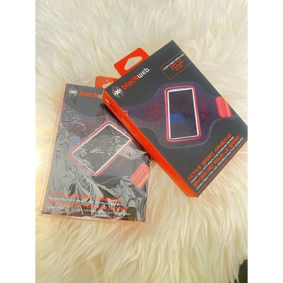 2 Blackweb Red & Black Active Sport Armband, Iphone 6 ET Samsung for Gym Runing - Picture 5 of 5